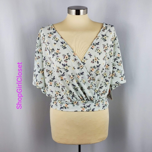 💥Just In💥Orange Kiss Wrap Tie Top...Sz XL Junior